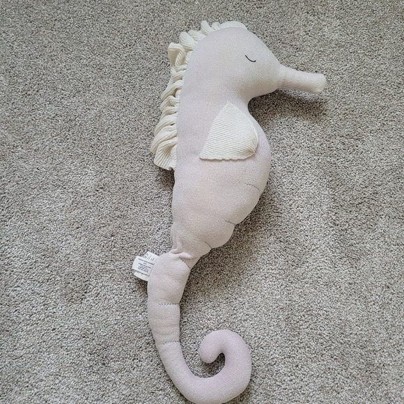 Meri Meri Bianca Seahorse Shimmer Iridescent Knit Plush - Picture 6 of 6